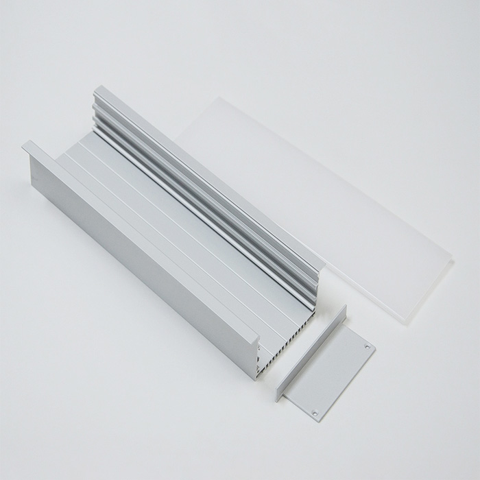 HL-A020 Aluminum Profile - Inner Width 63.9mm(2.51inch) - LED Strip Anodizing Extrusion Channel HL-A020 Aluminum Profile - Inner Width 63.9mm(2.51inch) - LED Strip Anodizing Extrusion Channel